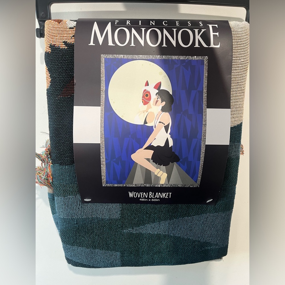 Studio Ghibli Princess Mononoke San Dual Portrait Tapestry Throw